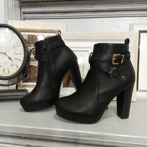 TOP MODA Women's Valencia-1 High-Heel Ankle Boots. Size 8.5